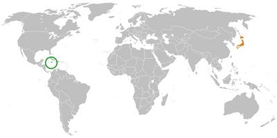 Jamaica en el mapa del mundo