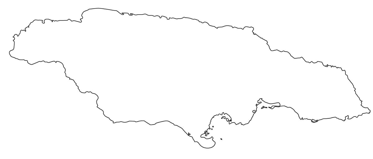 Mapa de bosquejo jamaica