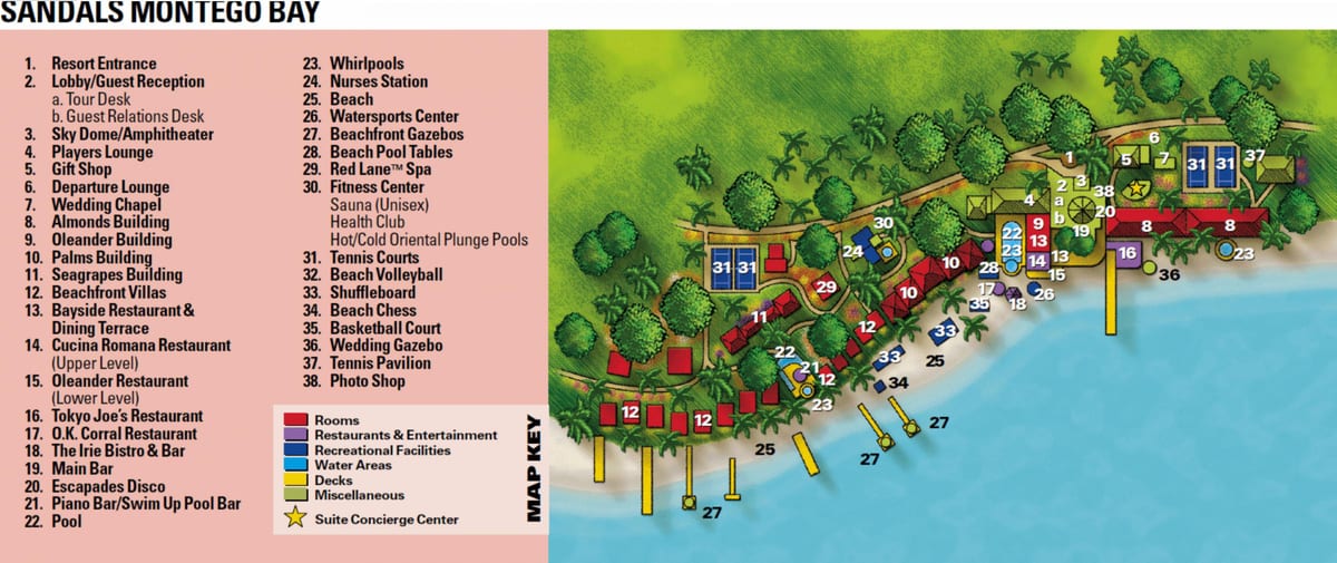 jamaica resort mapa de montego bay