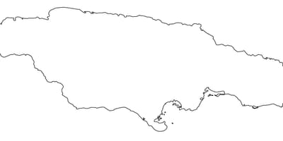 Mapa de bosquejo jamaica