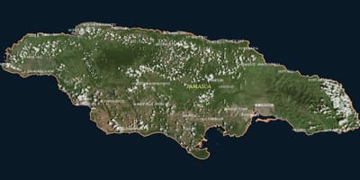 Mapa de la antena jamaica