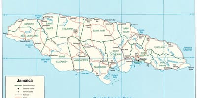 Jamaica carretera de 2000 mapa